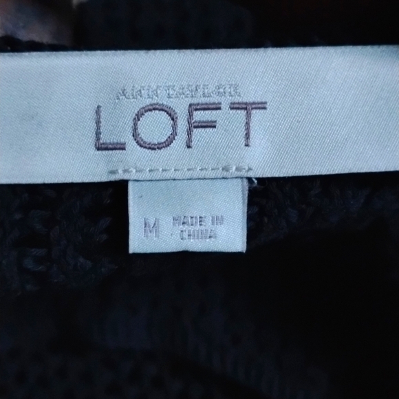 NWOT LOFT Crochet Peplum Tank MD - Picture 3 of 10